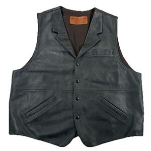 Coronado Premium Handmade Leather Holster Conceal Carry Vest Black Size 44